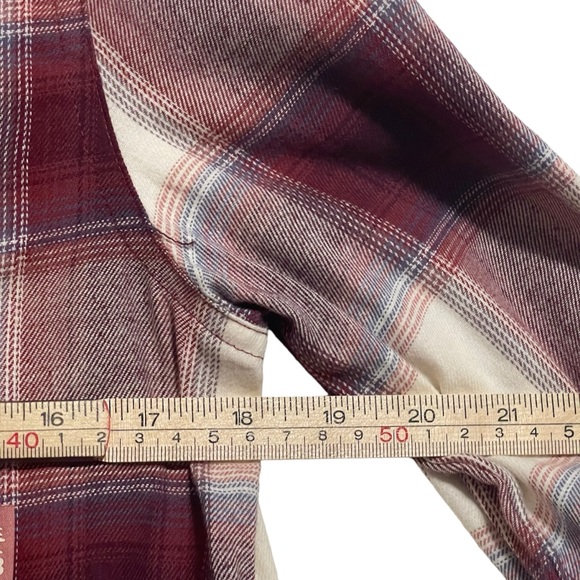 BASS OUTDOOR Women's Sz S Expedition Stretch Cotton Flannel Shirt Multicolor NWT - Picture 8 of 8